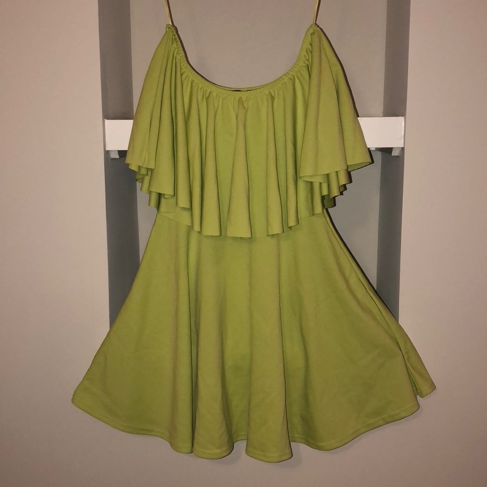 {Boutique Item} Off Shoulder Skater Dress